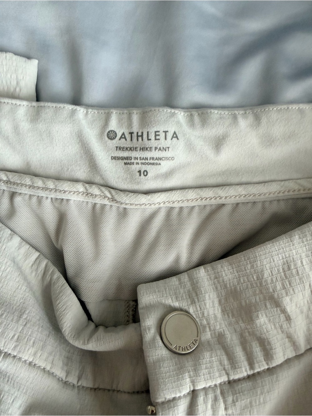 Athleta Trekkie Hike Straight-Leg Pant in tan